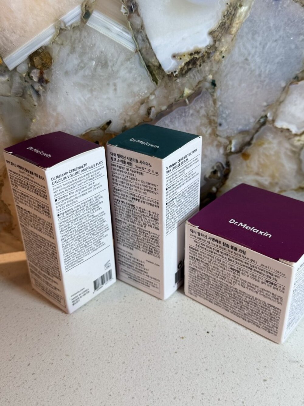 Dr. Melaxin Cemenrete Skincare Set (3 Pieces) – Calcium Volume Ampoule Plus